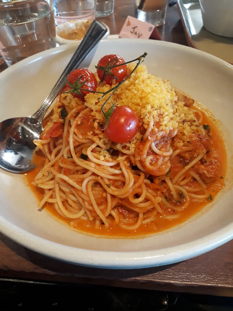 Prawn and Blue Crab Linguine