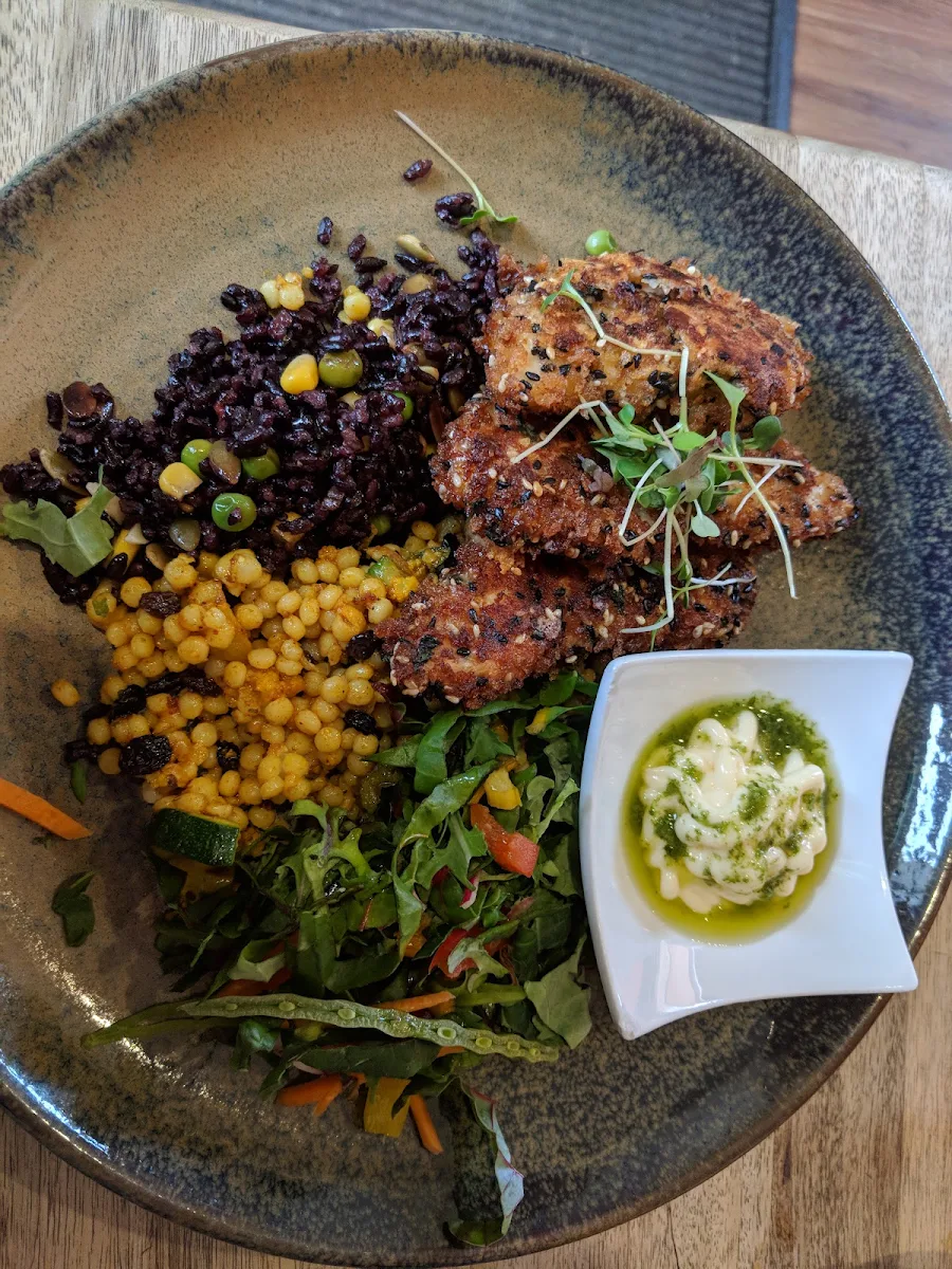Chicken Tenders with Salad
