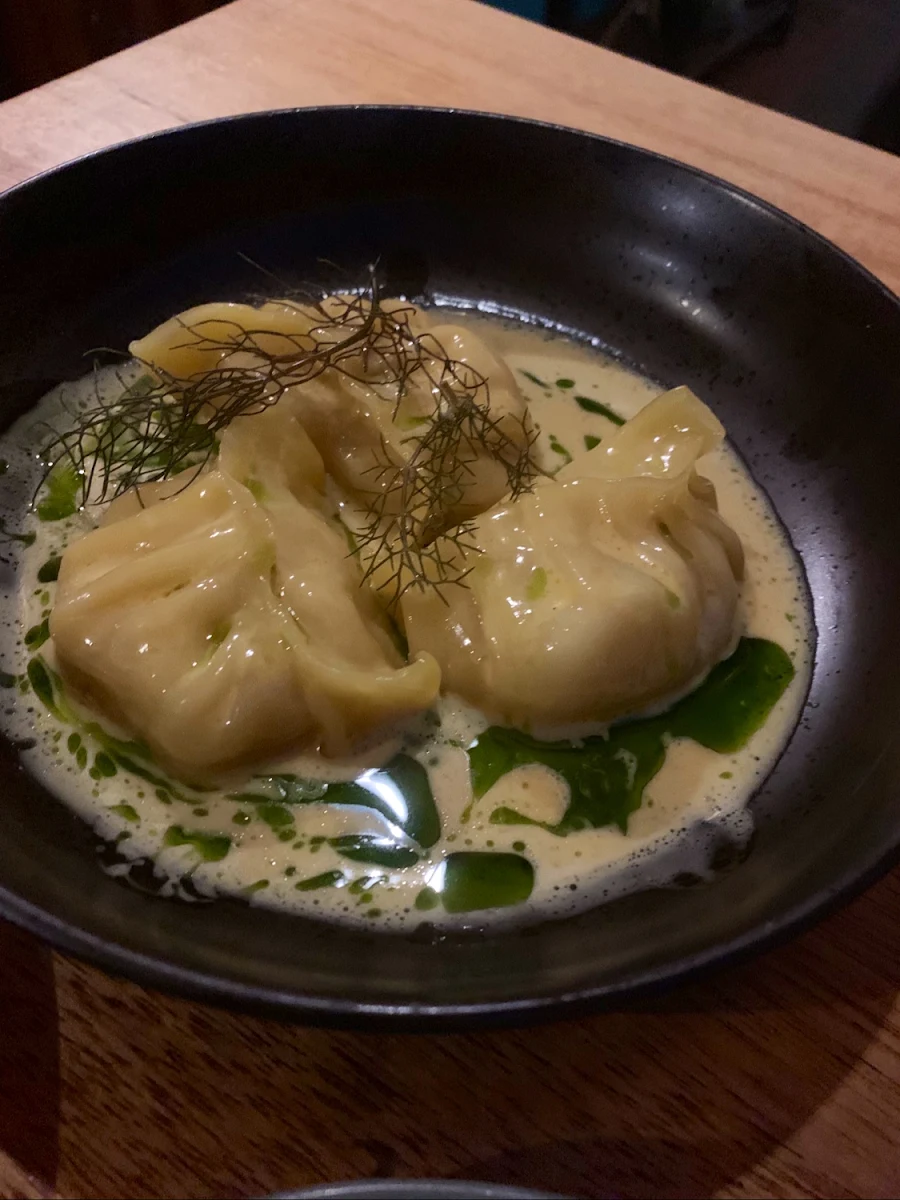 Prawn Dumplings with Ginger Sauce
