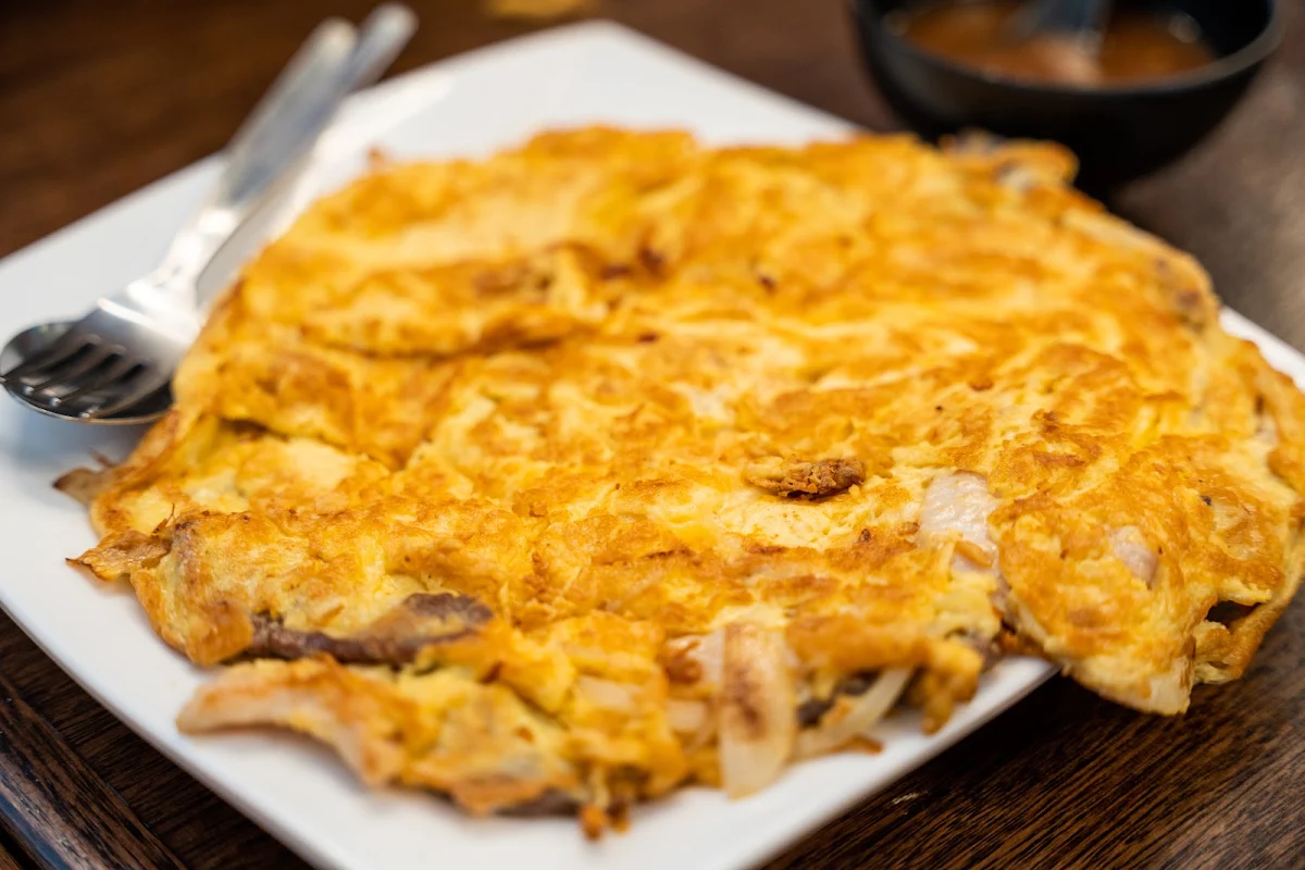 Chicken Omelette, Bendigo Dumpling House