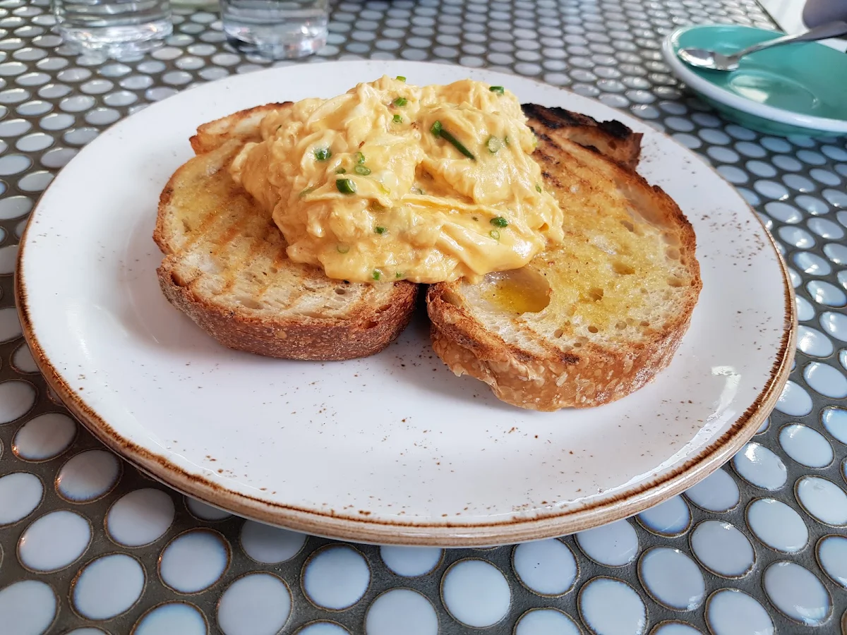 Slow Cooked Eggs Buttered Toast