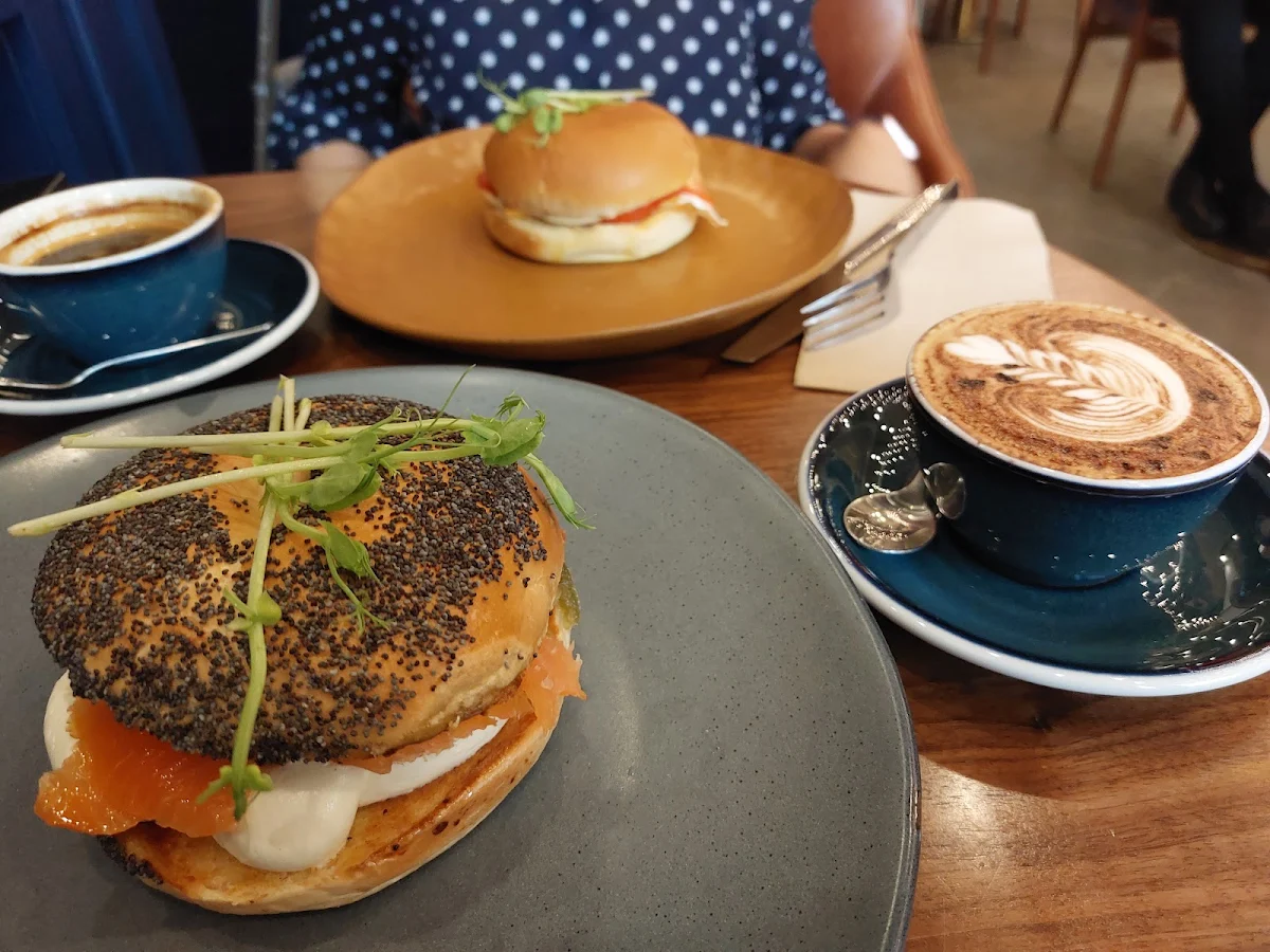 Salmon Bagel with Cream Cheese