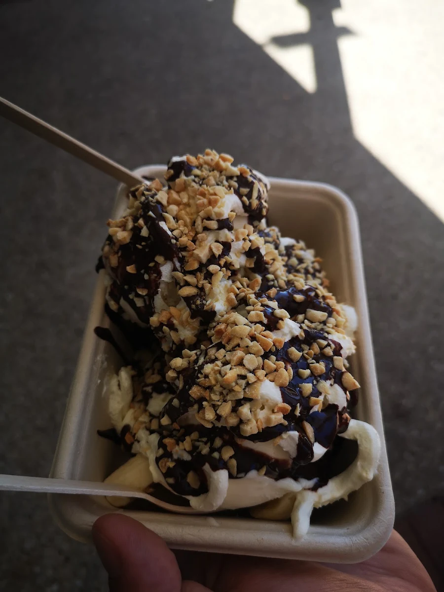 Banana Split, Blue Cow Gelato Port Macquarie