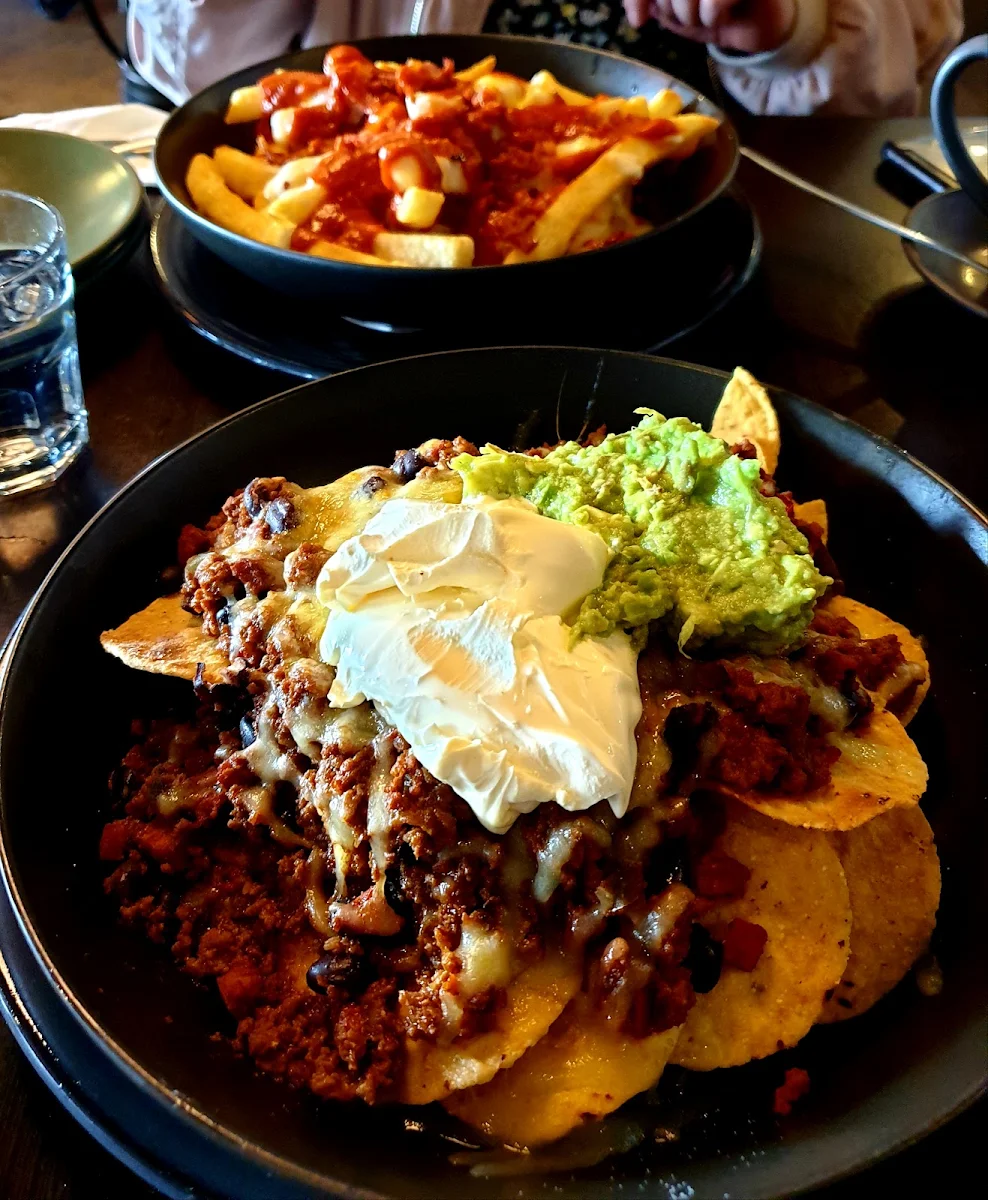 Pulled Pork Nachos, Bull & Bear Cafe - Restaurant