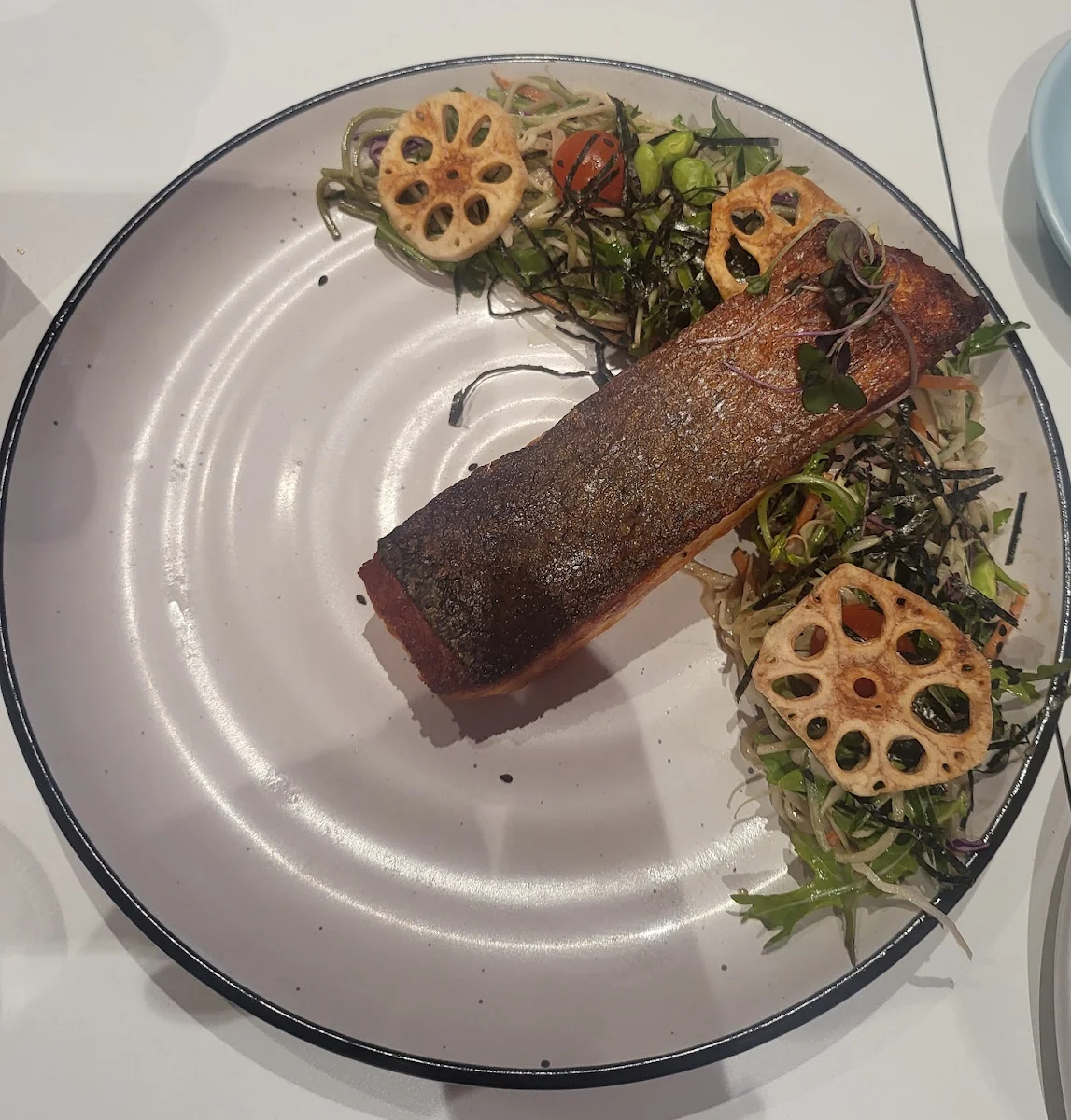 Seared Salmon, Feekah Cafe