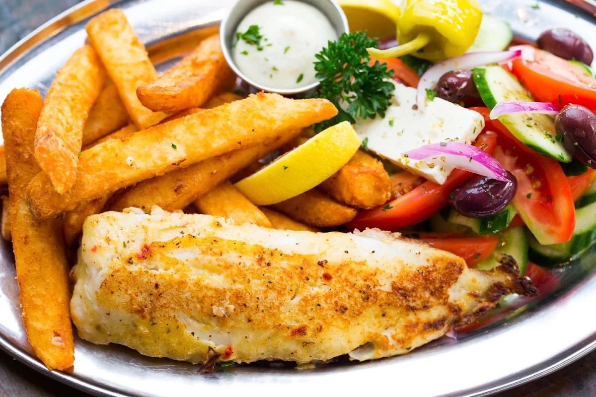 Grilled Snapper and Chips, Sea Fuel Cleveland