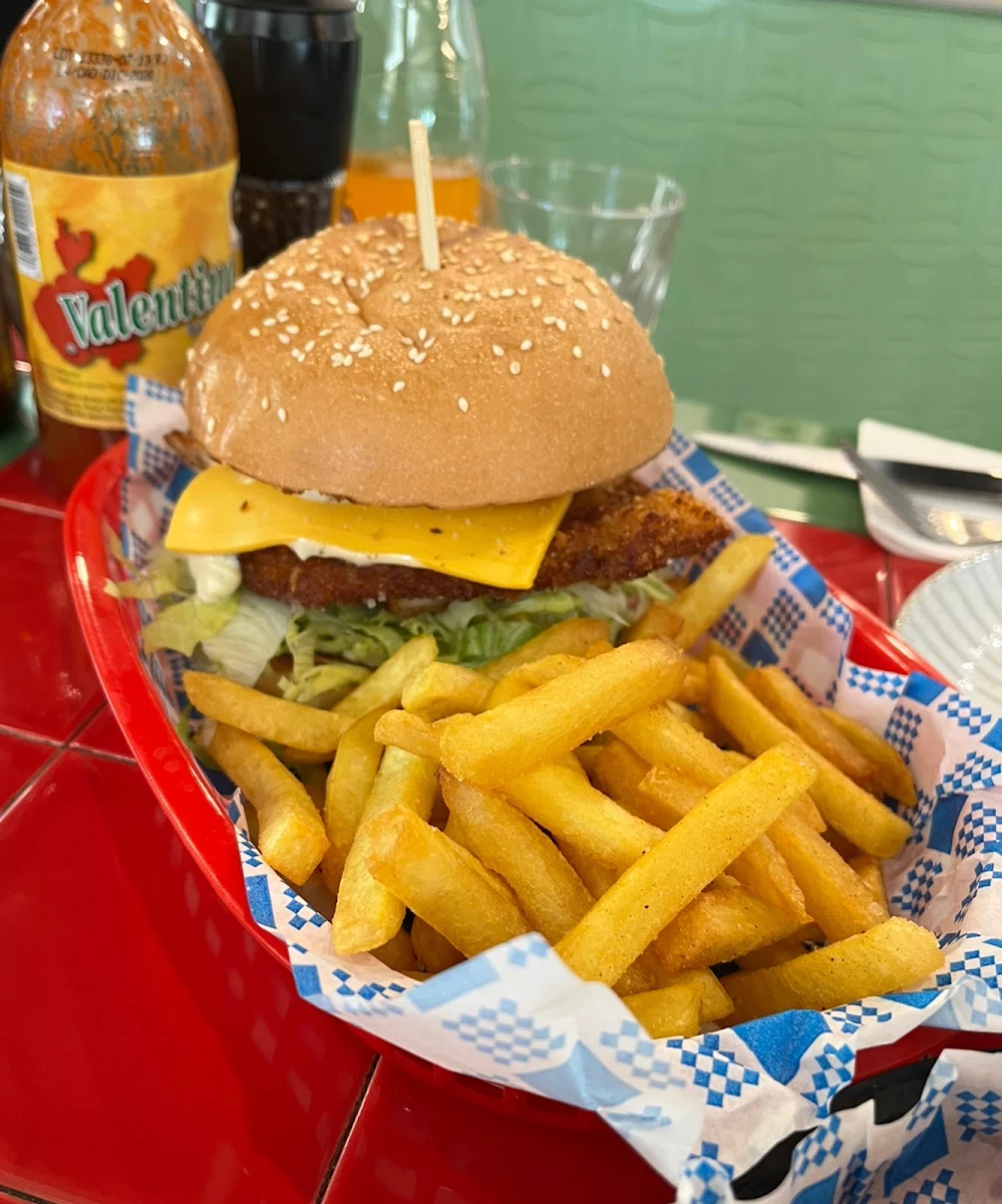 Crumbed Chicken Burger, Elixir Sabor
