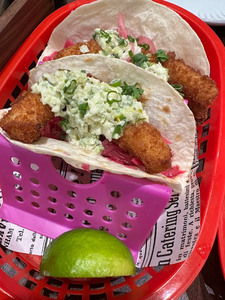 Crumbed Fish Taco, Elixir Sabor