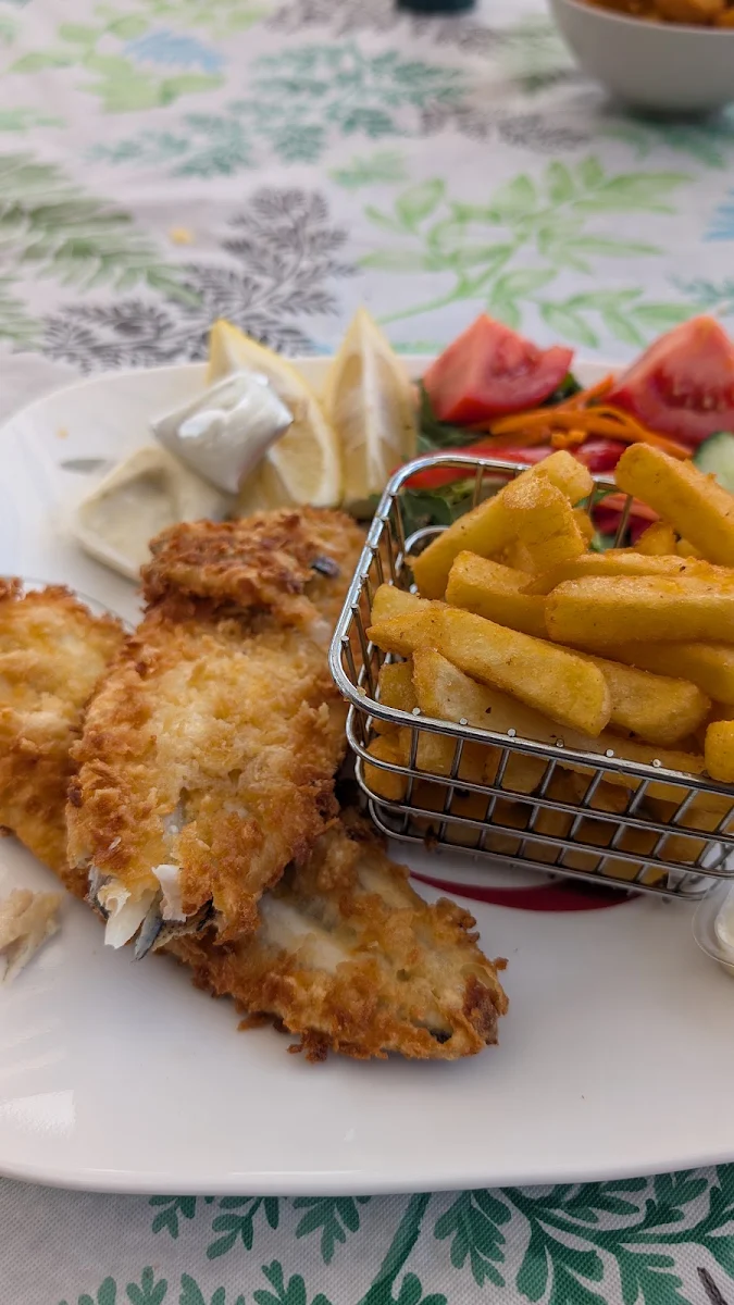 Fish & Chips, The Deck cafe on the wharf
