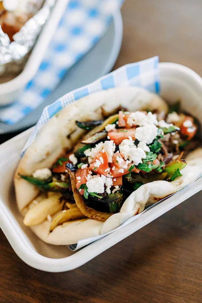Lamb Gyros with Chips Tomato & Feta