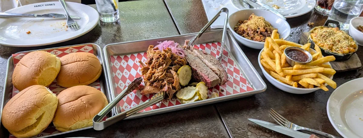 Premium Platter, Fancy Hank's Barbecue Restaurant