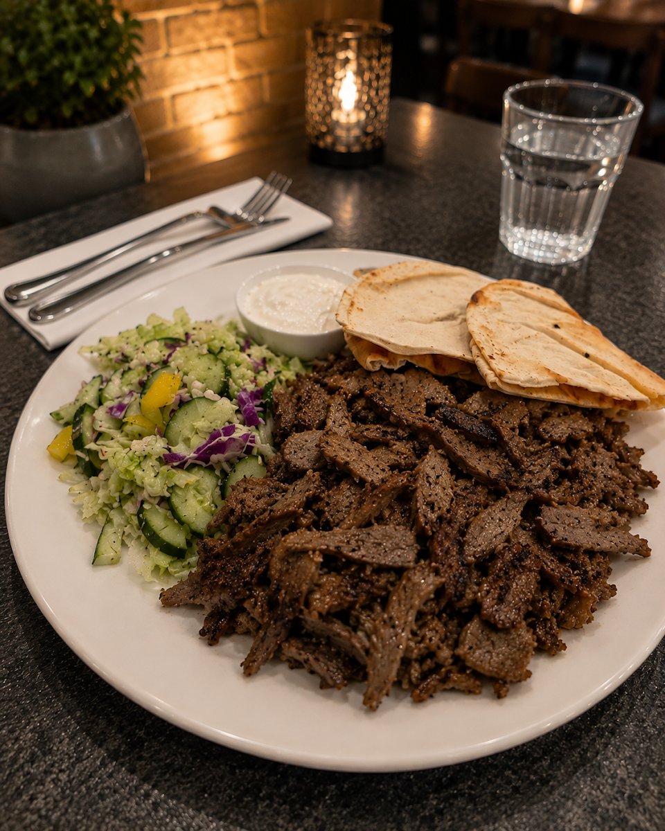 Lamb Shawarma Plate, Mashawi Beirut