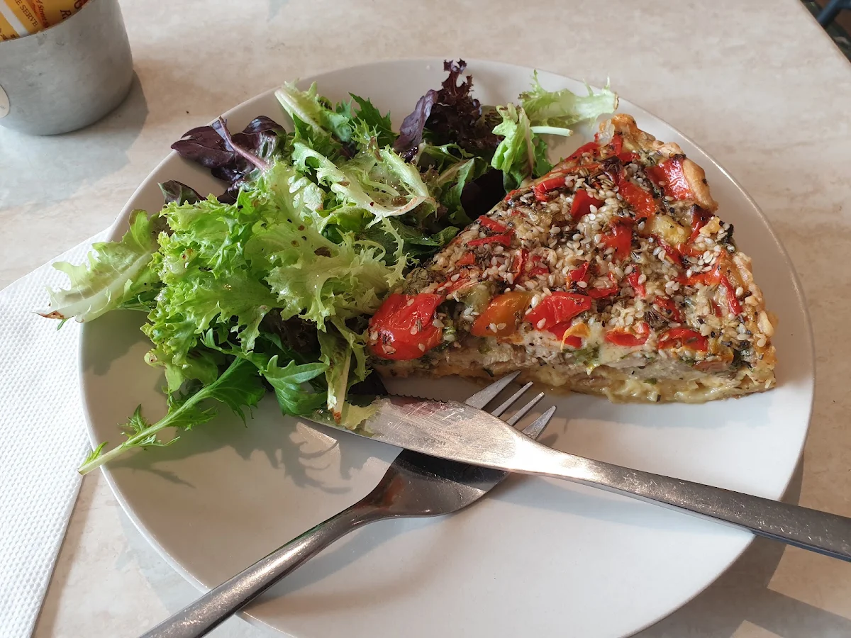 Chicken Tart with Salad