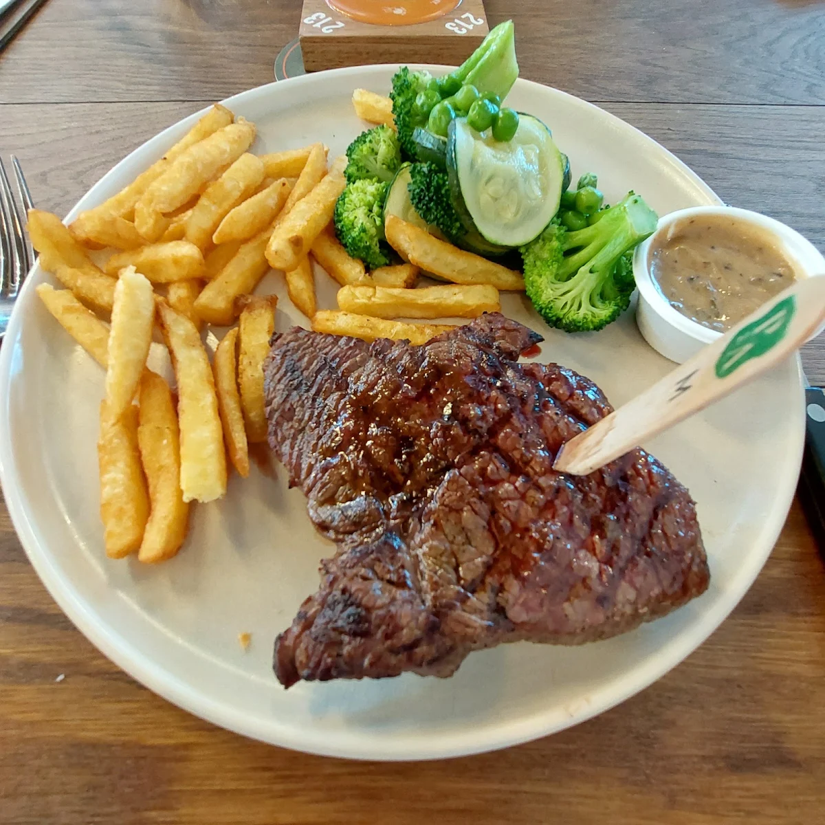 Rump Steak Dinner, The Plough & Ale
