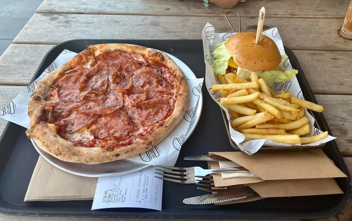 Salami Pizza, The Plough & Ale