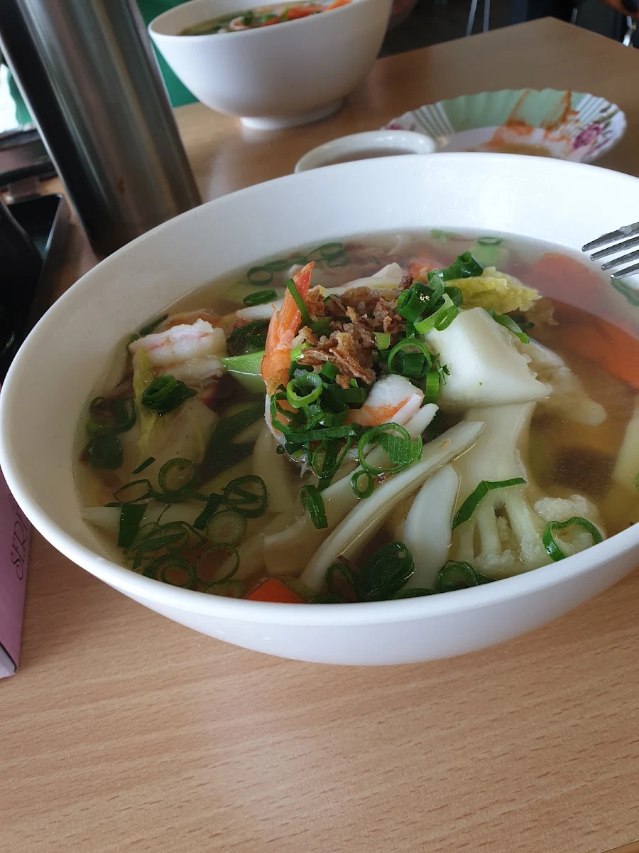 Seafood Egg Noodle Soup