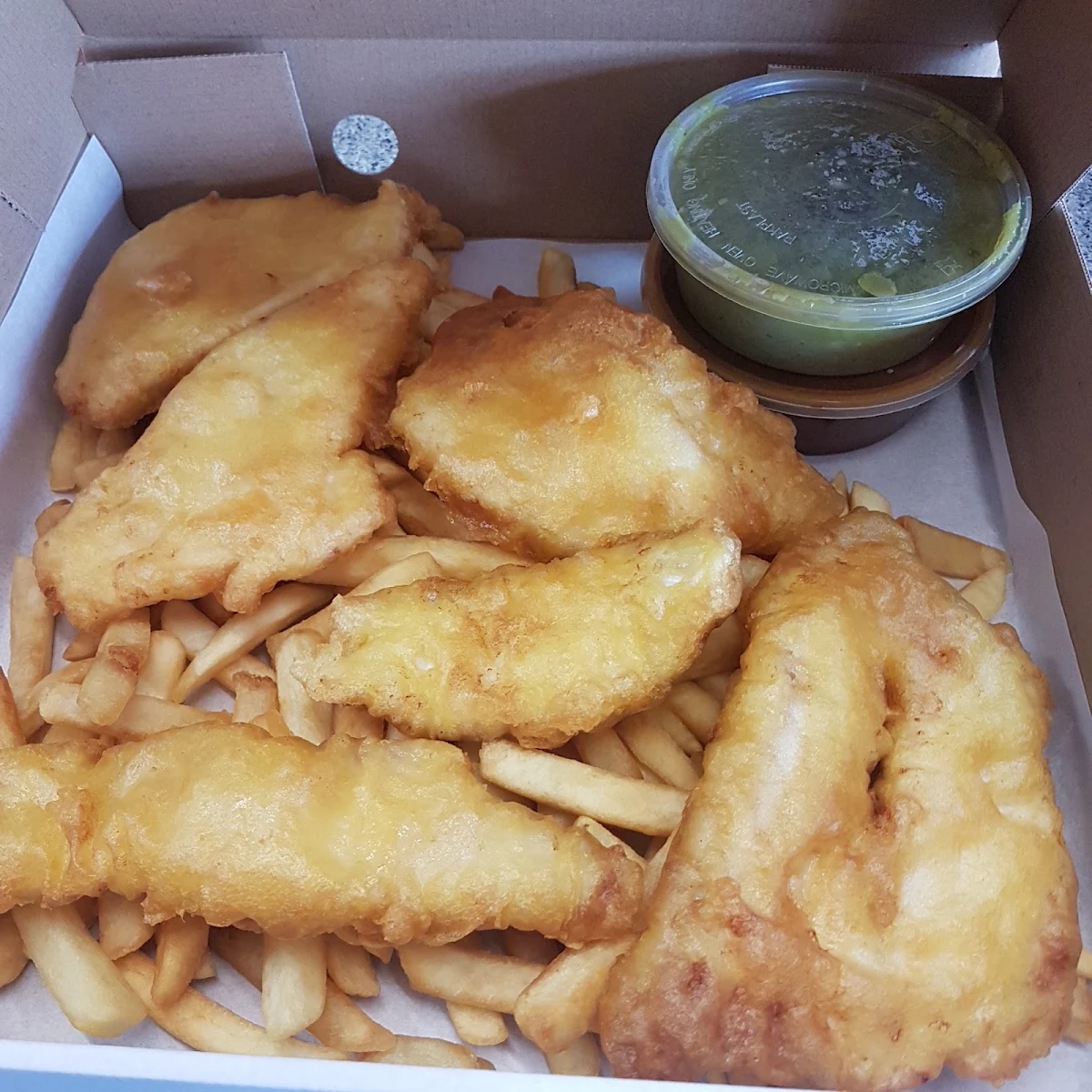 White Snapper & Chips, Halls Head Fish and Chips