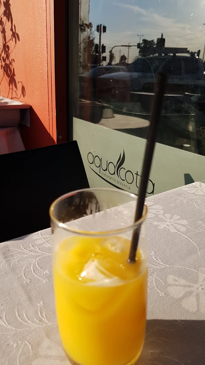 Orange Juice, Aquacotta italian restaurant Wood fire pizza and fresh pasta