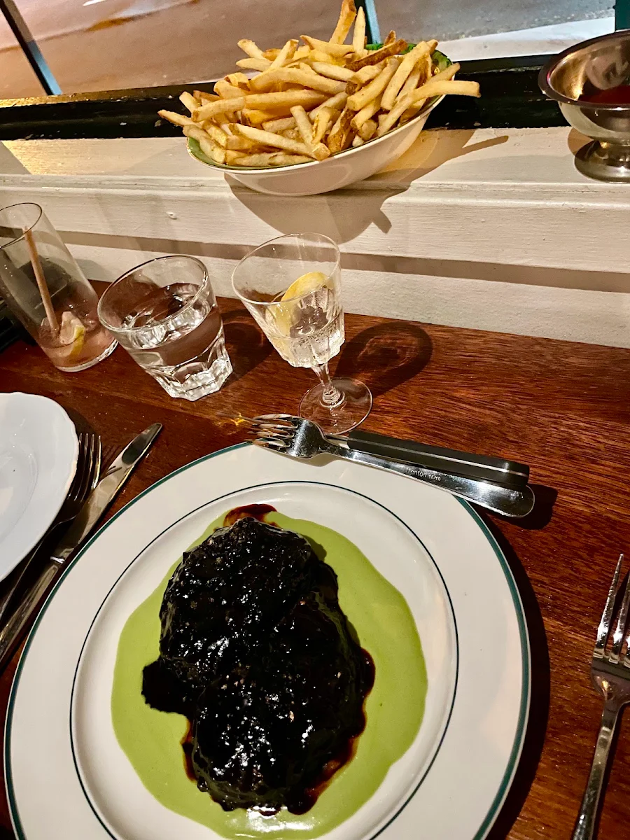 Beetroot Steak and Chips, Bar Francine