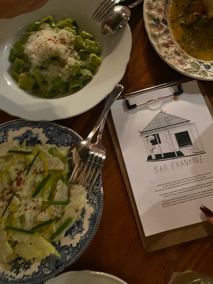Mint Pasta, Bar Francine