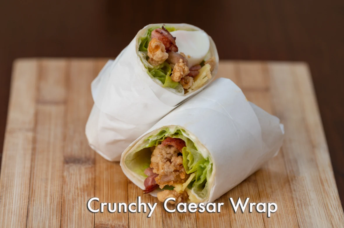 Crunchy Caesar Wrap, Jinee's Kitchen