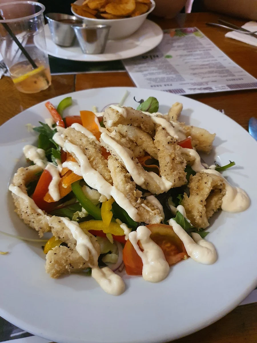 Salt and Pepper Squid Salad