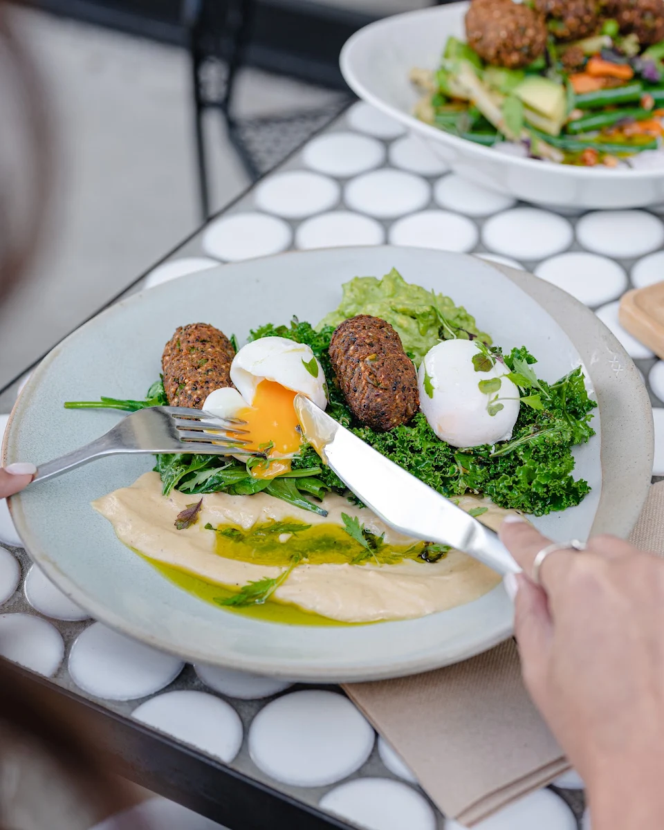 Falafel & Eggs, White Rabbit Drummoyne