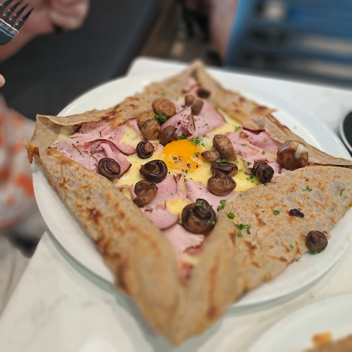 Smoked Chicken Crepe