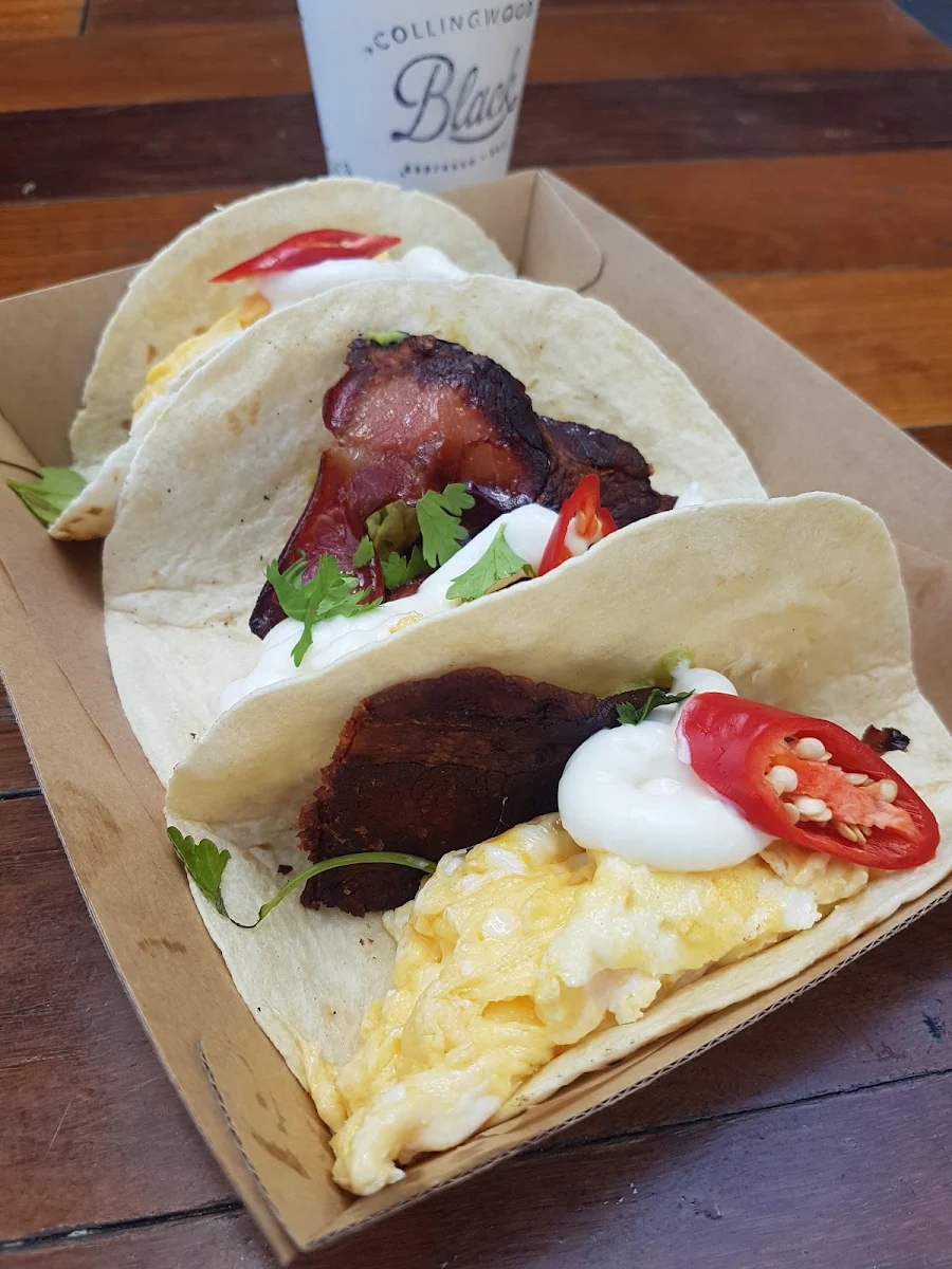 Breakfast Tacos, Collingwood Black Espresso & Bar