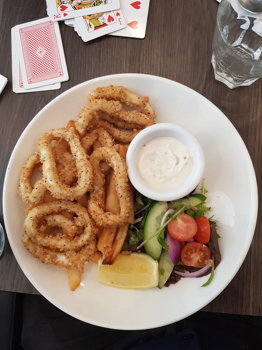 Calamari & Chips, The Coffee Club Café - The Strand Townsville