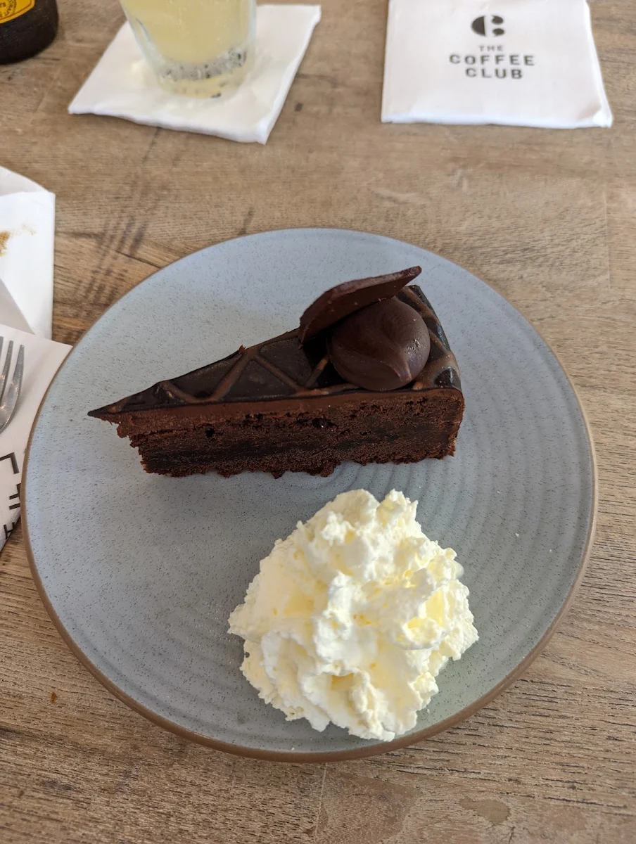 Chocolate Mud Cake Slice, The Coffee Club Café - The Strand Townsville
