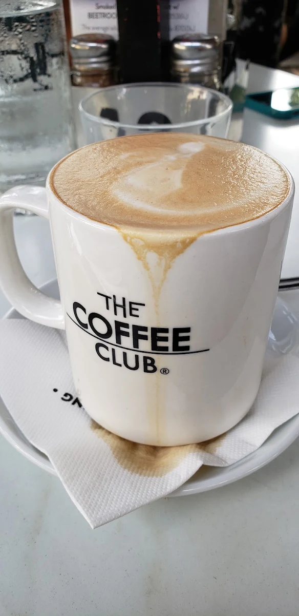 Flat White, The Coffee Club Café - The Strand Townsville