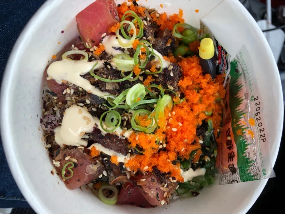 Wiki Wiki Tuna Sushi Bowl with I Think I'm Japanese Topping