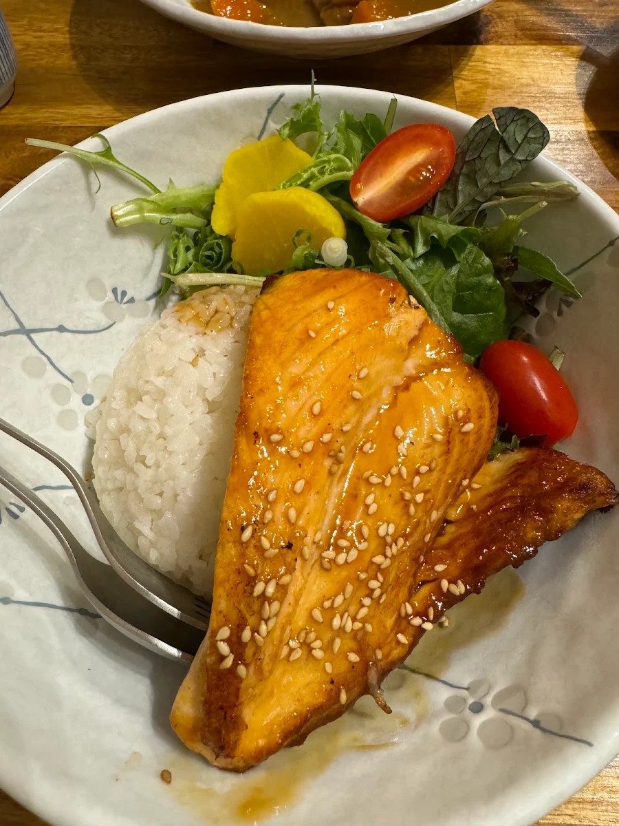 Teriyaki Salmon with Rice