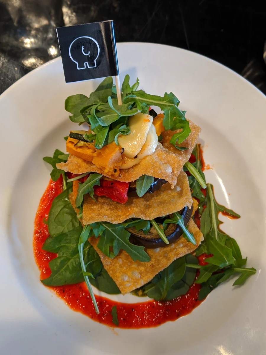 Roast Vegetable Stack, Hippo Espresso