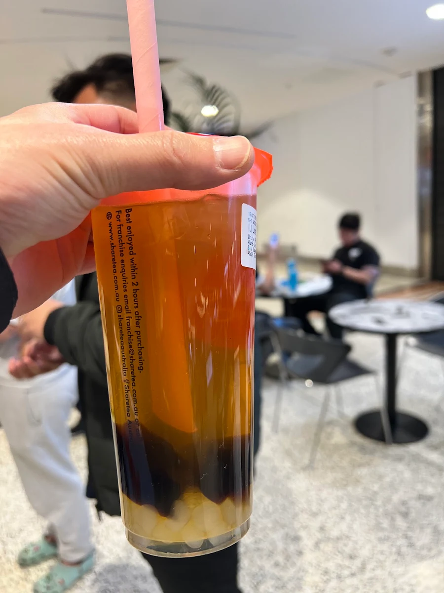 Lychee Tea with Herbal Jelly and Coconut Jelly