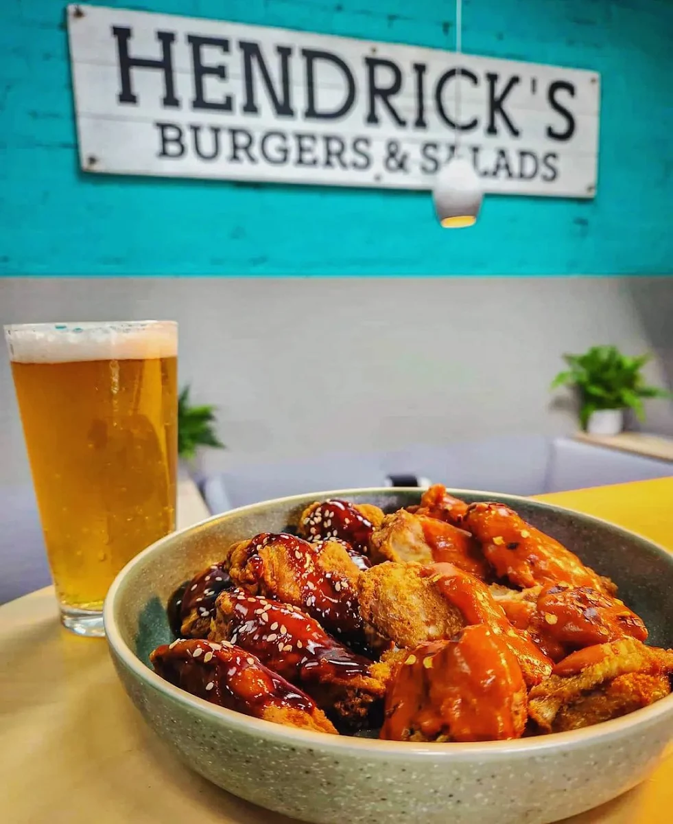 Wings, Hendricks Burgers & Salads