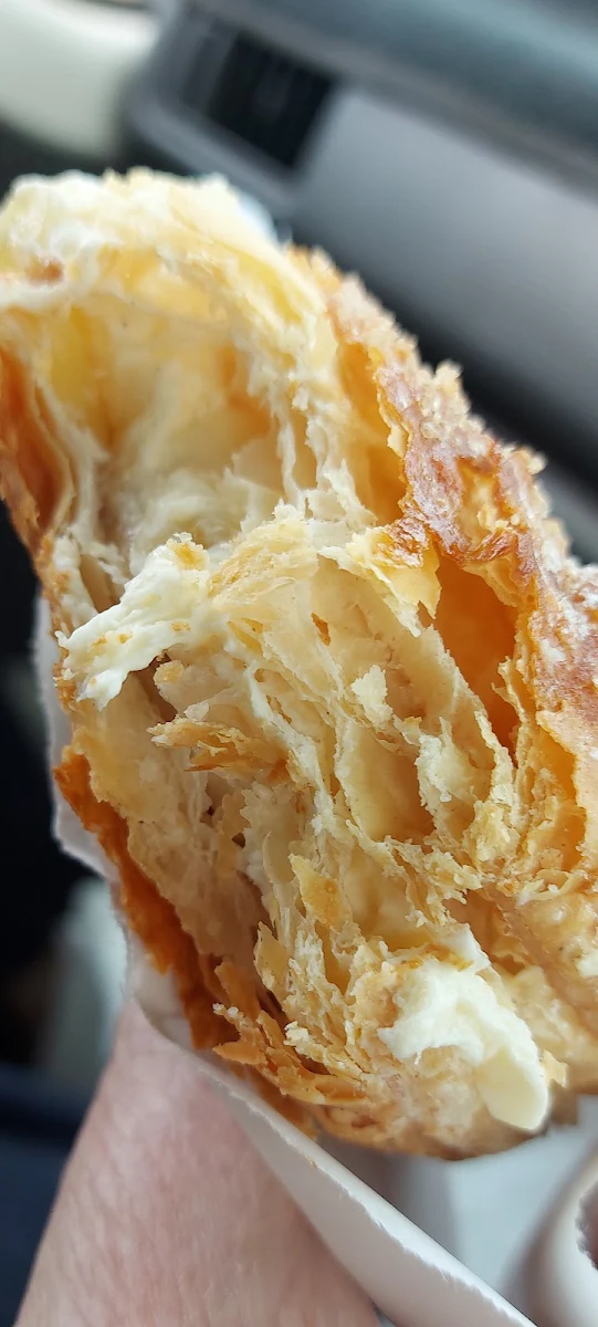 Apple Turnover with Fresh Cream