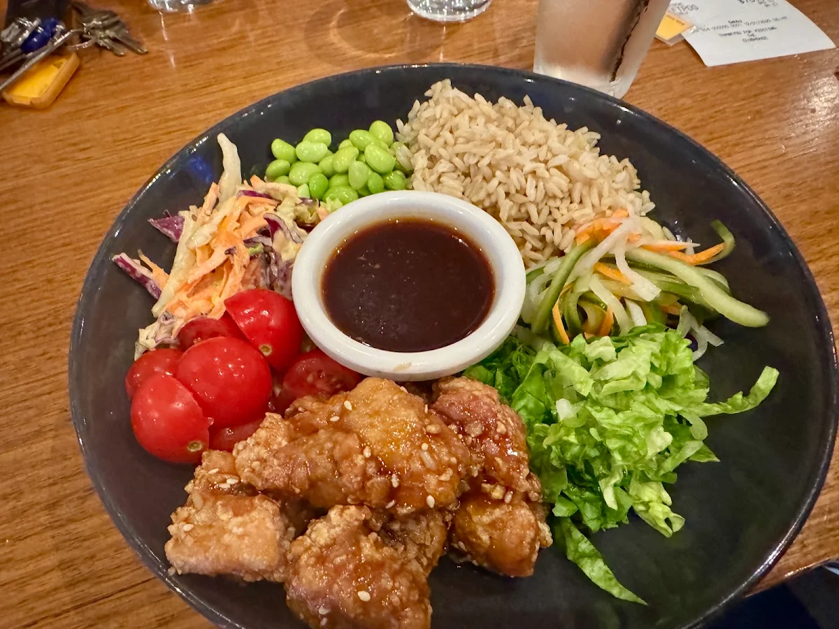 Sticky Chicken Poke Bowl