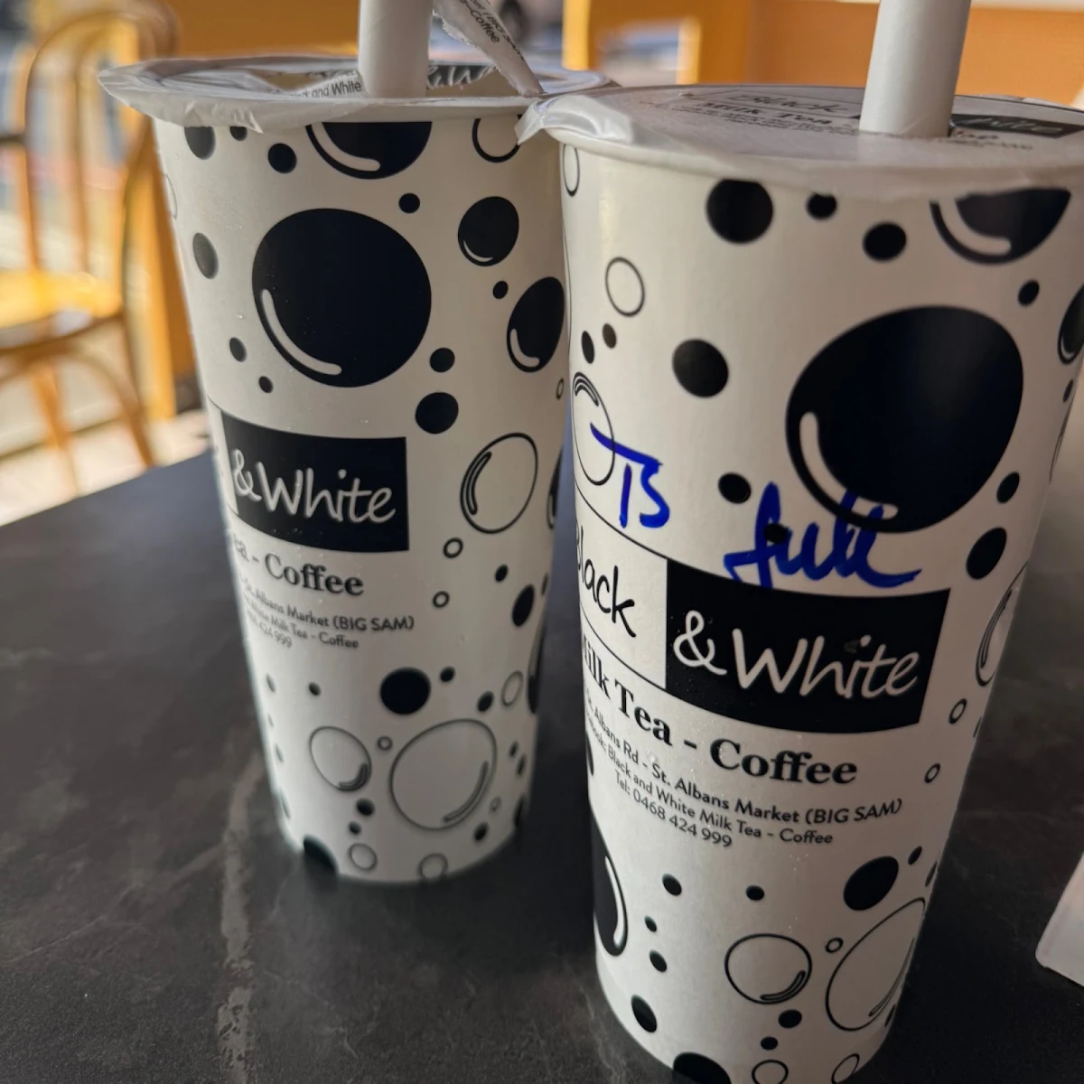 Highlights, Black And White Milk Tea