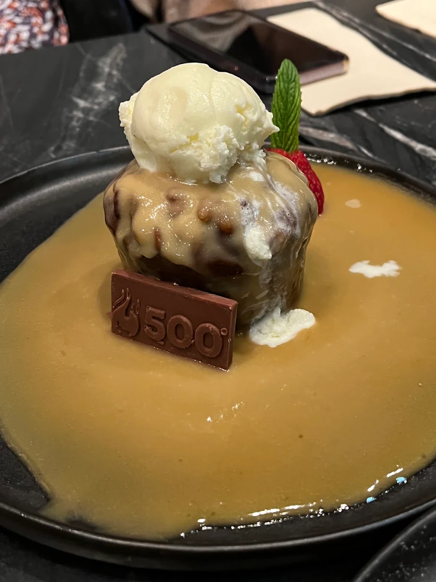 Sticky Date Pudding, 500 Degrees Restaurant Parramatta