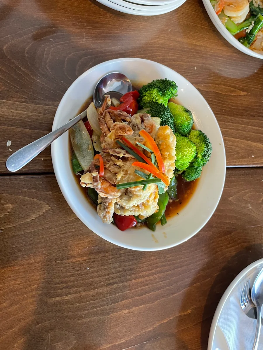Fried Crab with Veggies
