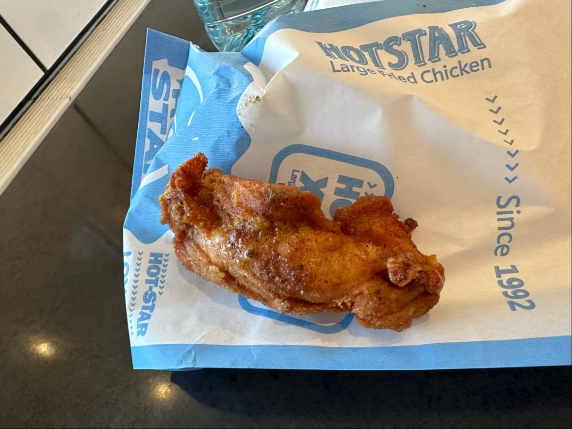 Chicken Wings, Hot Star Large Fried Chicken