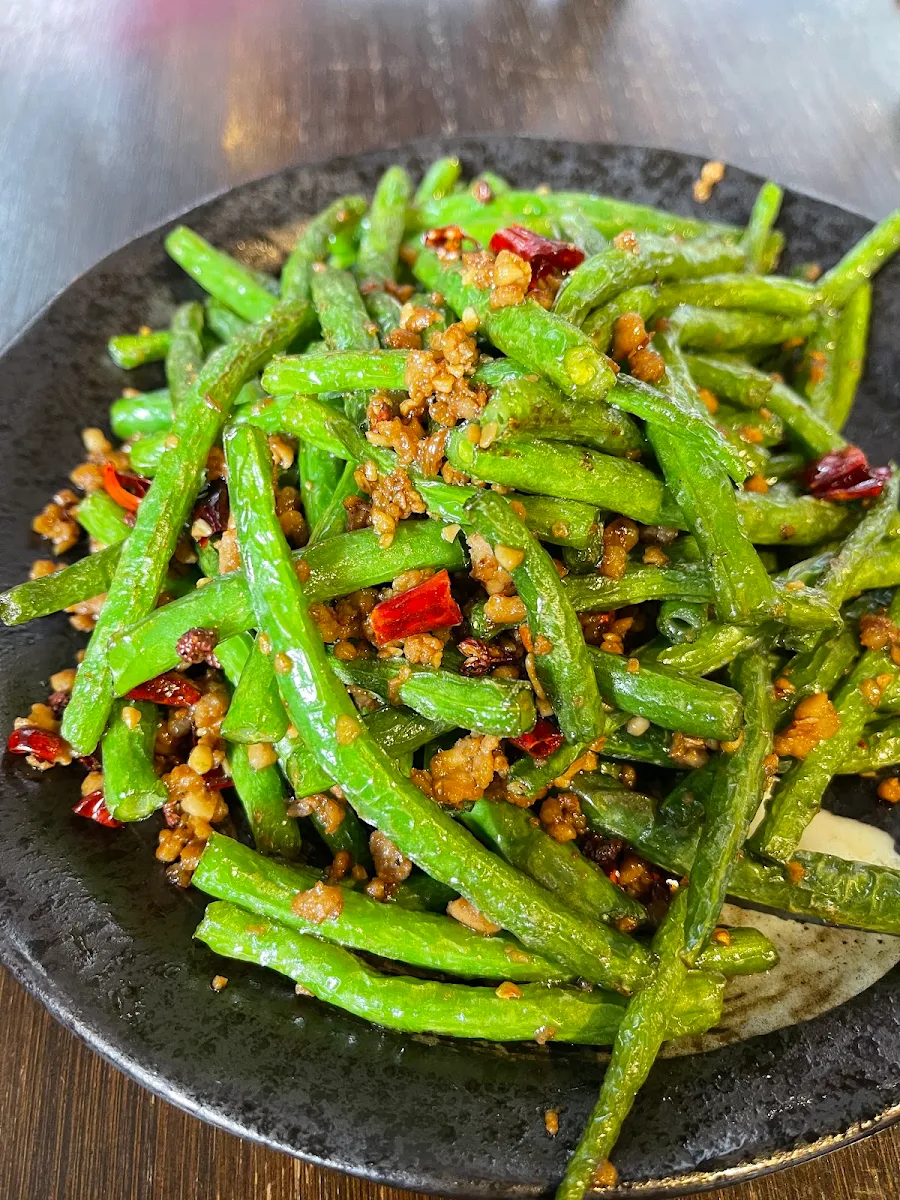 Sauteed String Beans with Pork Mince