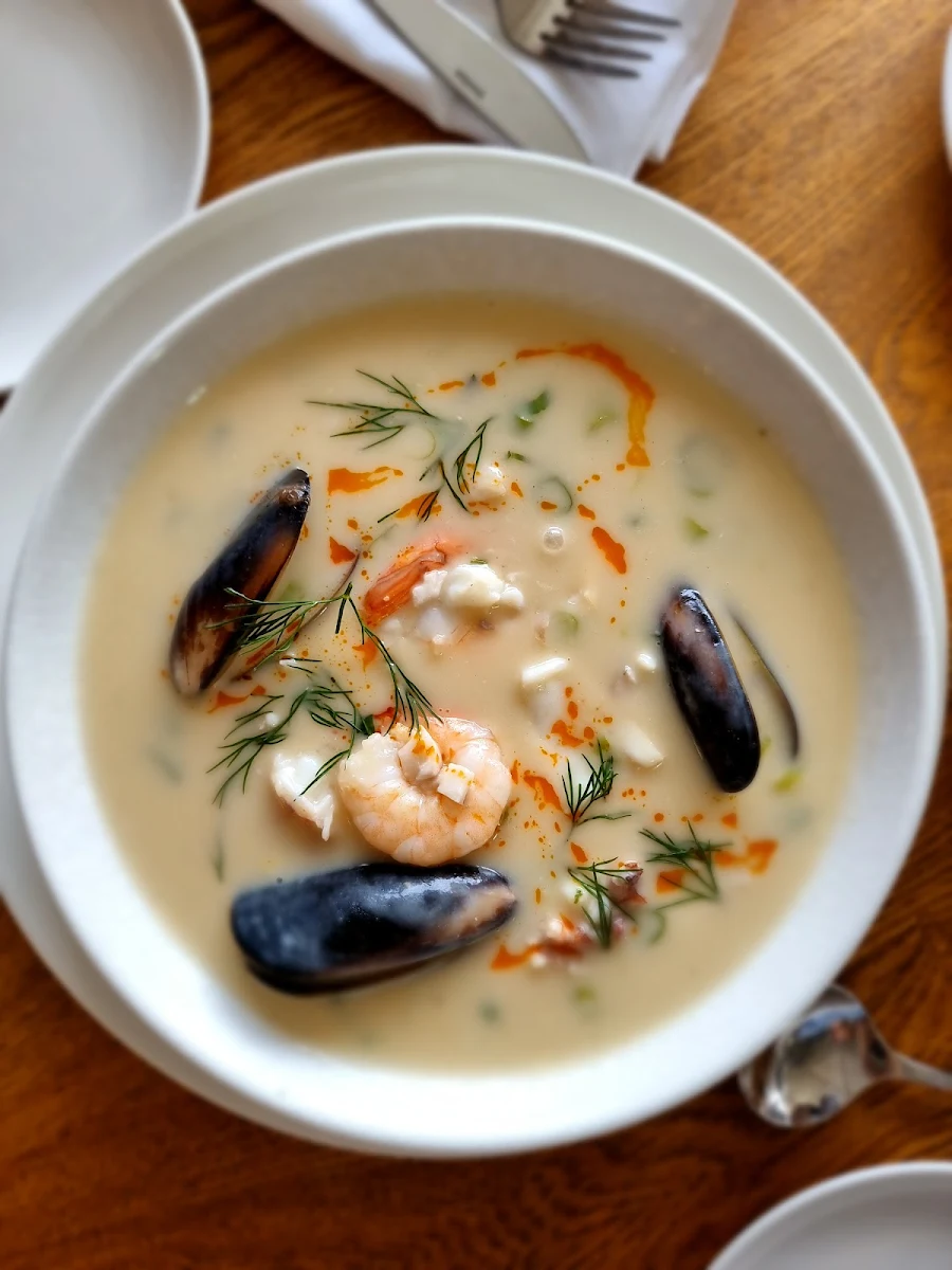 Seafood Chowder, Omeros Fish Bar