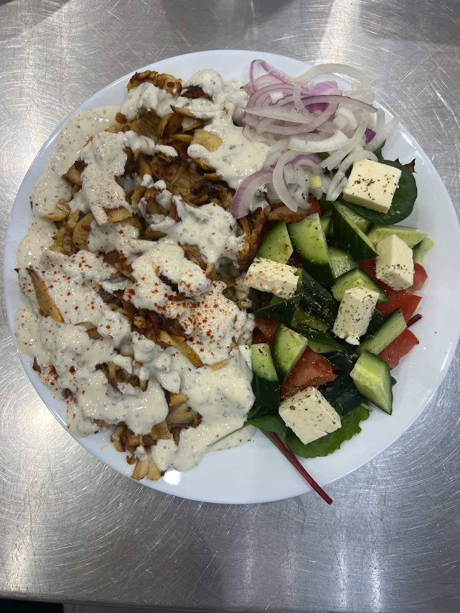 Doner Salad and Rice