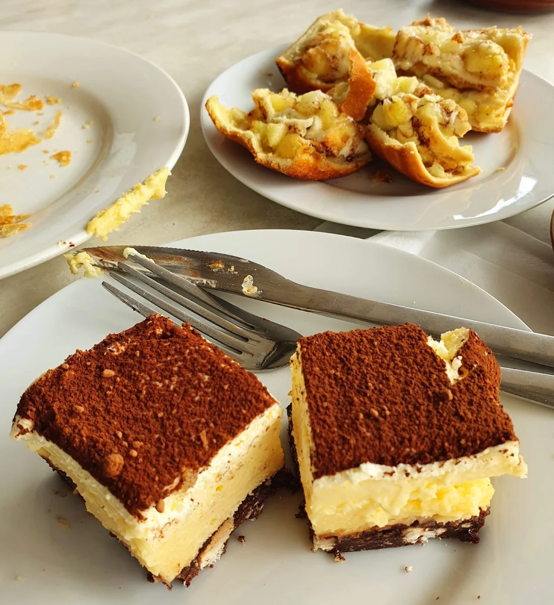 Tiramisu Slice, French Hot Bread