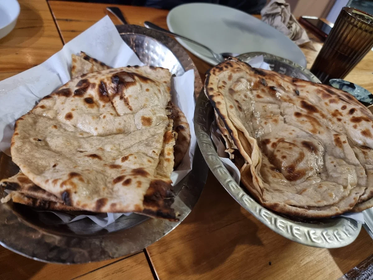 Goat Curry and Garlic Naan