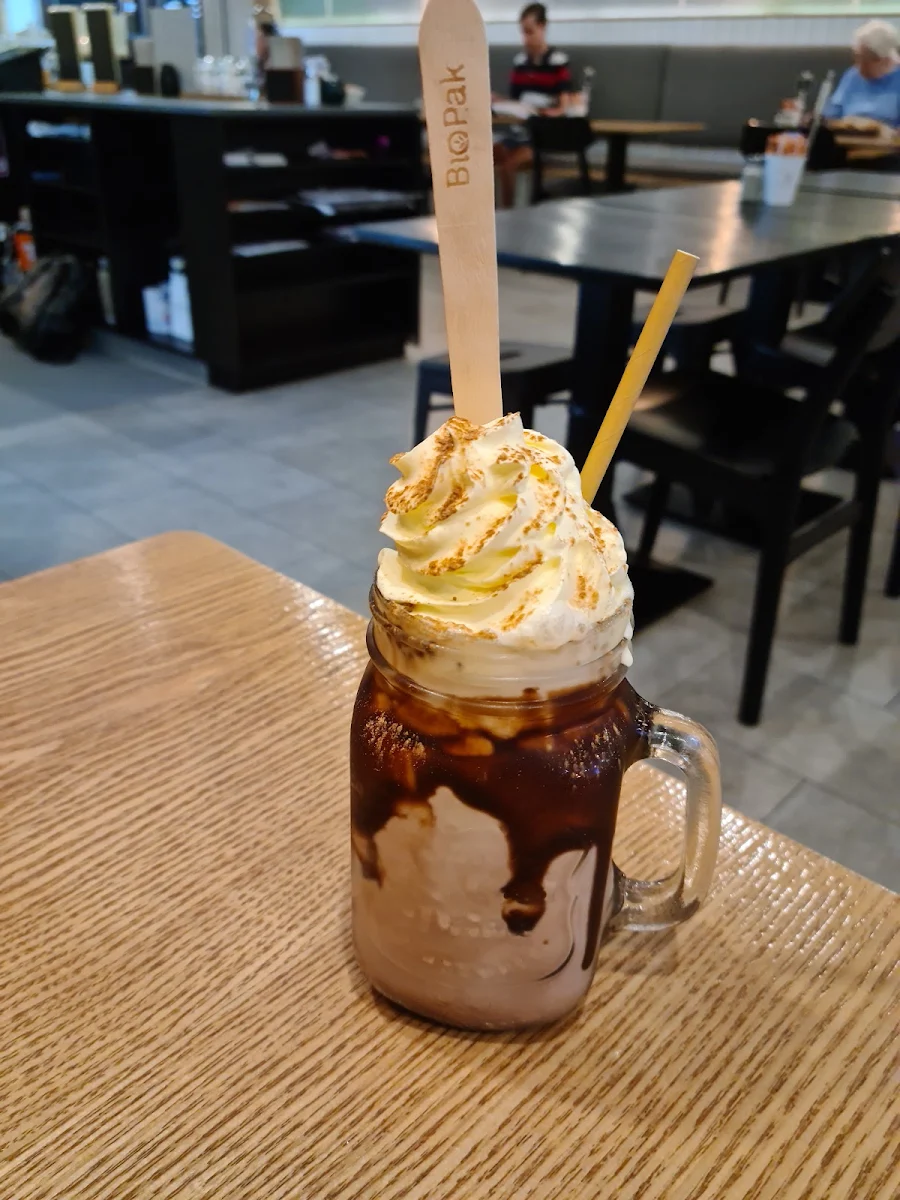 Iced Chocolate, Bread and Brew