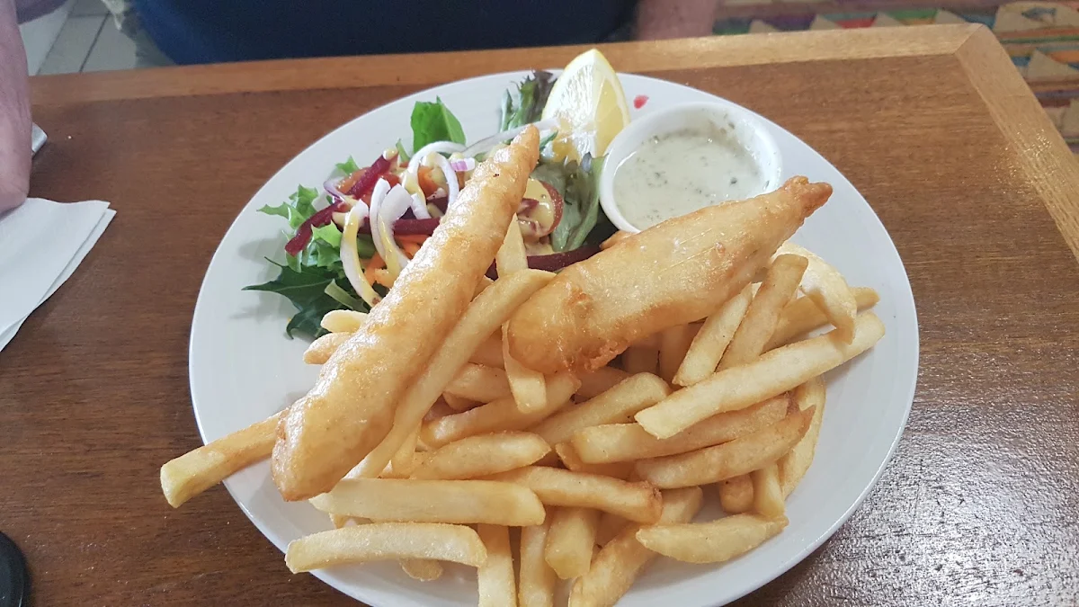 Fish and Chips, Barney's Cafe, Bookham